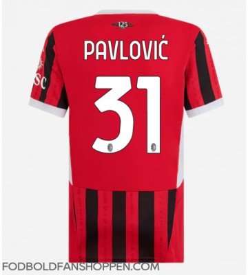 AC Milan Strahinja Pavlovic #31 Hjemmebanetrøje Dame 2024-25 Kortærmet